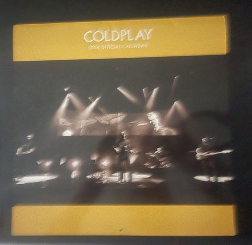 Coldplay vintage 2006 calendar - coldplay,